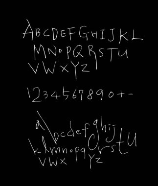 vektör yazı tipleri / el yazısı kaligrafi