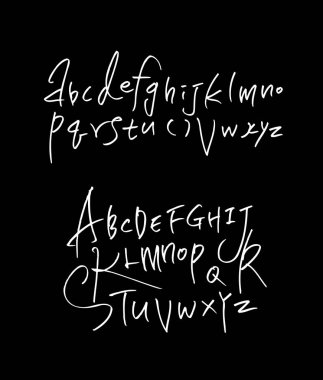 vektör yazı tipleri / el yazısı kaligrafi