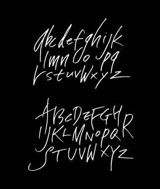 vektör yazı tipleri / el yazısı kaligrafi