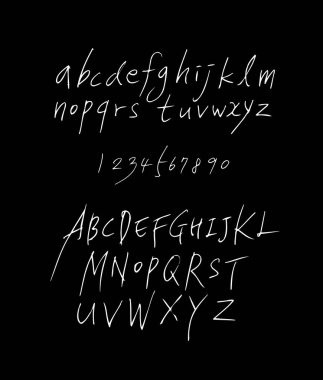 vektör yazı tipleri / el yazısı kaligrafi