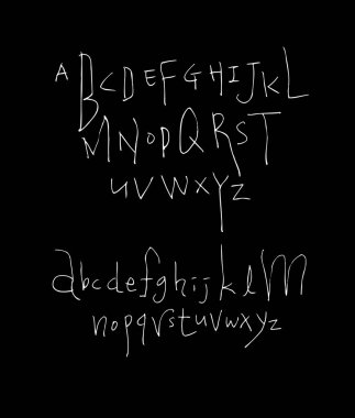 vektör yazı tipleri / el yazısı kaligrafi