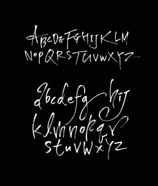 vektör yazı tipleri / el yazısı kaligrafi