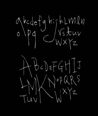 vektör yazı tipleri / el yazısı kaligrafi