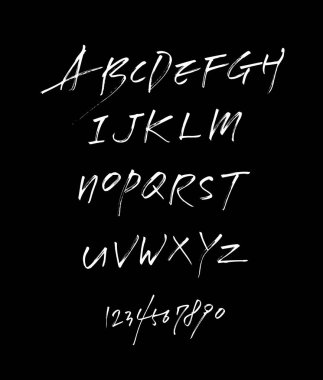 vektör yazı tipleri / el yazısı kaligrafi