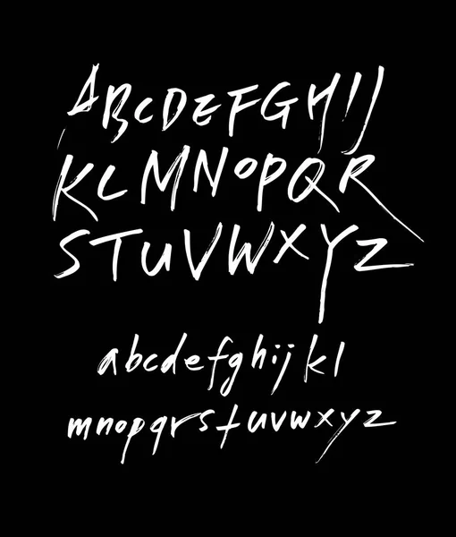 Vectorlettertypen Handgeschreven Kalligrafie — Stockvector