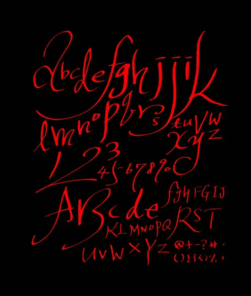 vektör yazı tipleri / el yazısı kaligrafi