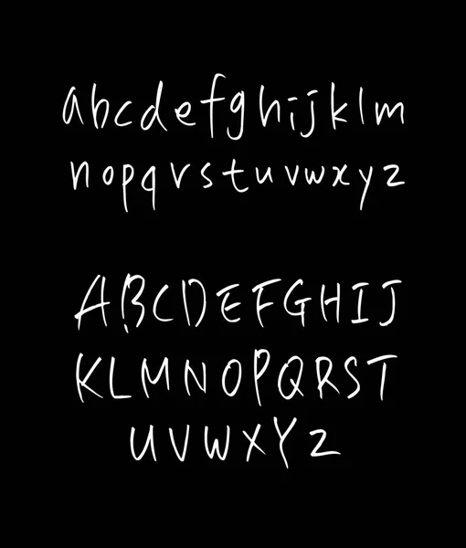 Vectorlettertypen Handgeschreven Kalligrafie — Stockvector