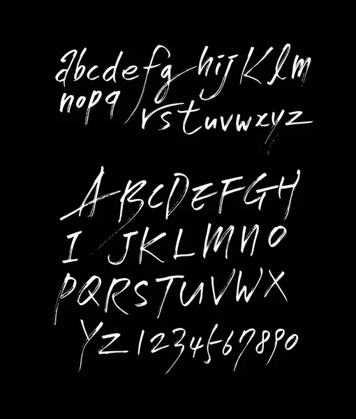 Векторні Шрифти Ручна Каліграфія — стоковий вектор