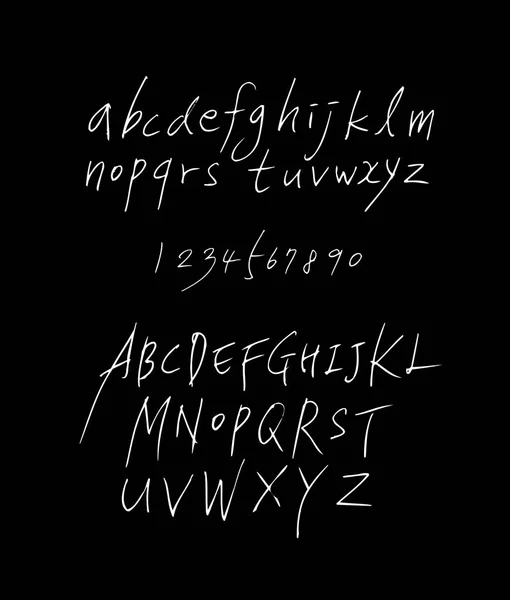 Fuentes Vectoriales Caligrafía Manuscrita — Archivo Imágenes Vectoriales