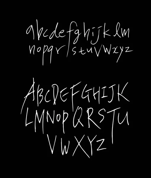 Vectorlettertypen Handgeschreven Kalligrafie — Stockvector