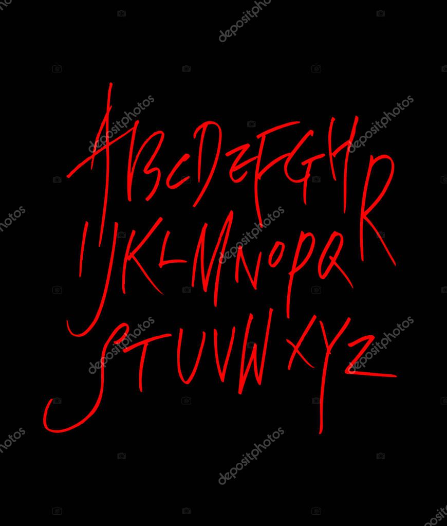 Vector fonts / Handwritten calligraphy