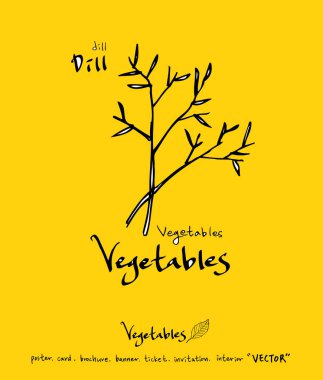 El çekilmiş gıda maddeleri - sebze ve meyve resimleri - vektör