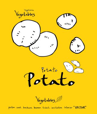 El çekilmiş gıda maddeleri - sebze ve meyve resimleri - vektör