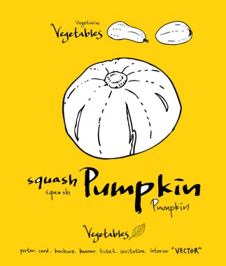 El çekilmiş gıda maddeleri - sebze ve meyve resimleri - vektör