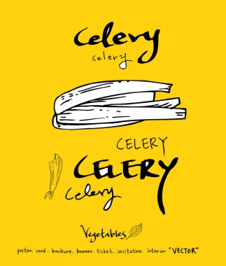 El çekilmiş gıda maddeleri - sebze ve meyve resimleri - vektör