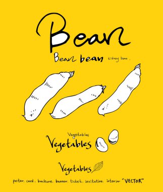 El çekilmiş gıda maddeleri - sebze ve meyve resimleri - vektör