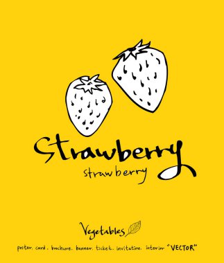 El çekilmiş gıda maddeleri - sebze ve meyve resimleri - vektör