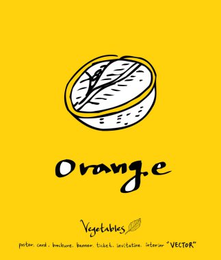 El çekilmiş gıda maddeleri - sebze ve meyve resimleri - vektör