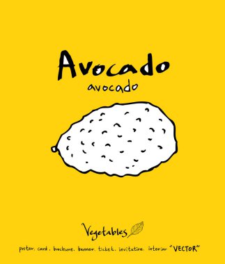 El çekilmiş gıda maddeleri - sebze ve meyve resimleri - vektör