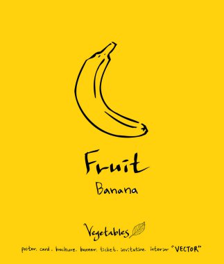 El çekilmiş gıda maddeleri - sebze ve meyve resimleri - vektör