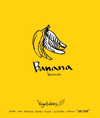 El çekilmiş gıda maddeleri - sebze ve meyve resimleri - vektör