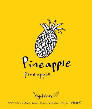 El çekilmiş gıda maddeleri - sebze ve meyve resimleri - vektör