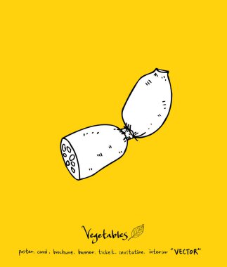 El çekilmiş gıda maddeleri - sebze ve meyve resimleri - vektör