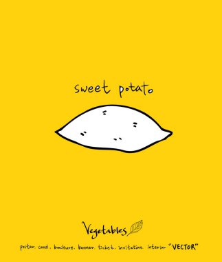 El çekilmiş gıda maddeleri - sebze ve meyve resimleri - vektör