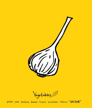 El çekilmiş gıda maddeleri - sebze ve meyve resimleri - vektör