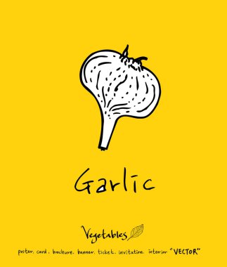 El çekilmiş gıda maddeleri - sebze ve meyve resimleri - vektör