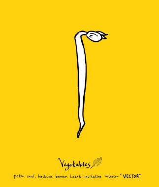 El çekilmiş gıda maddeleri - sebze ve meyve resimleri - vektör