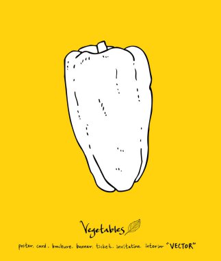 El çekilmiş gıda maddeleri - sebze ve meyve resimleri - vektör