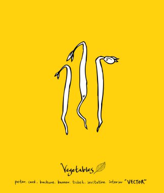 El çekilmiş gıda maddeleri - sebze ve meyve resimleri - vektör