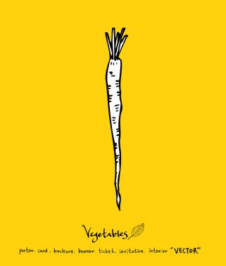 El çekilmiş gıda maddeleri - sebze ve meyve resimleri - vektör