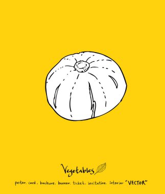 El çekilmiş gıda maddeleri - sebze ve meyve resimleri - vektör