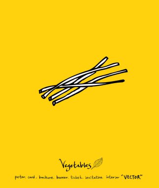 Sebze ve meyve resimler / el çekilmiş gıda maddeleri - vektör