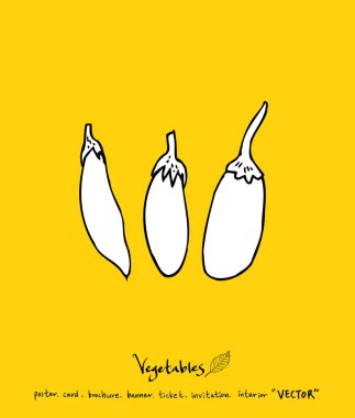 Sebze ve meyve resimler / el çekilmiş gıda maddeleri - vektör