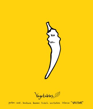 Sebze ve meyve resimler / el çekilmiş gıda maddeleri - vektör