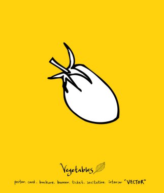 Sebze ve meyve resimler / el çekilmiş gıda maddeleri - vektör