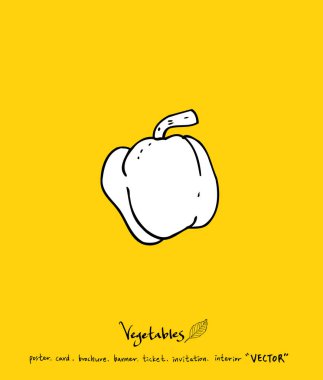 Sebze ve meyve resimler / el çekilmiş gıda maddeleri - vektör