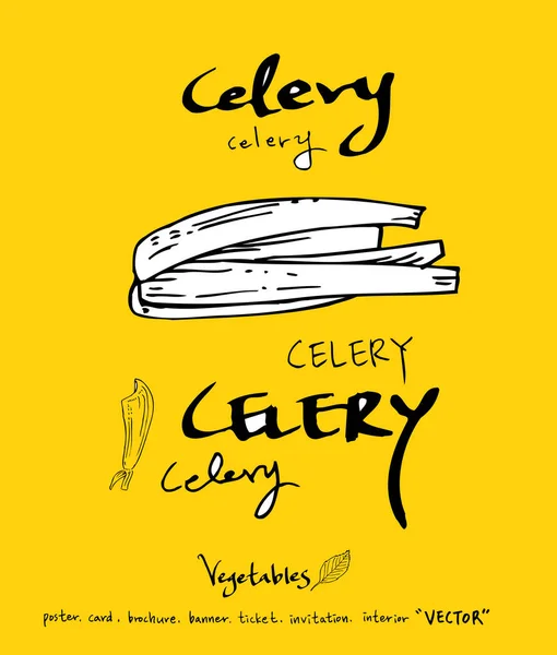 El çekilmiş gıda maddeleri - sebze ve meyve resimleri - vektör