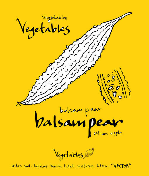 Ингредиенты для рисования вручную - овощные и фруктовые иллюстрации - вектор
