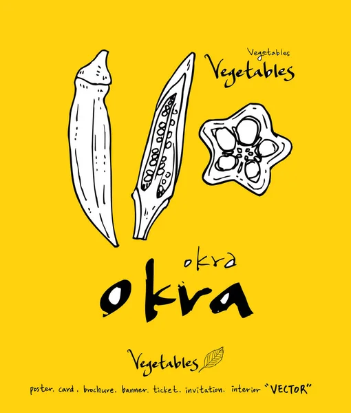 El çekilmiş gıda maddeleri - sebze ve meyve resimleri - vektör