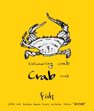 deniz gıda çizimler / el çekilmiş gıda maddeleri - vektör