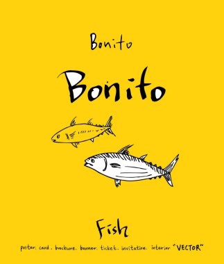 El çekilmiş gıda maddeleri - deniz gıda menü resimleri - vektör