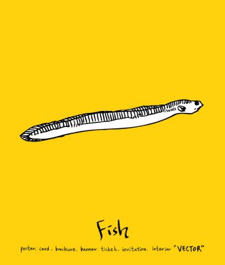 El çekilmiş gıda maddeleri - deniz gıda menü resimleri - vektör