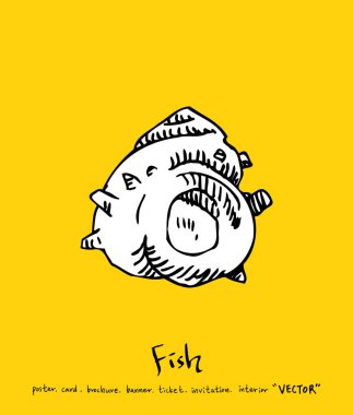 El çekilmiş gıda maddeleri - deniz gıda menü resimleri - vektör