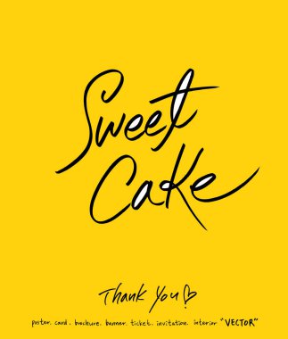 El yazısı hat / yıldönümü tebrik - vektör