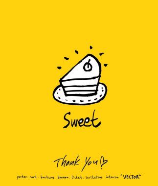 El yazısı hat / yıldönümü tebrik - vektör