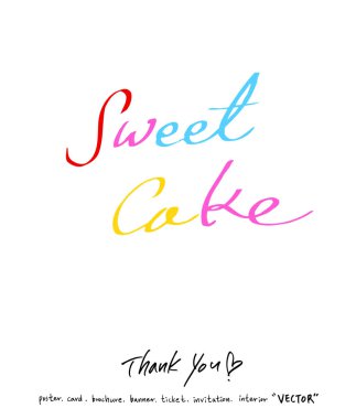 El yazısı hat / yıldönümü tebrik - vektör